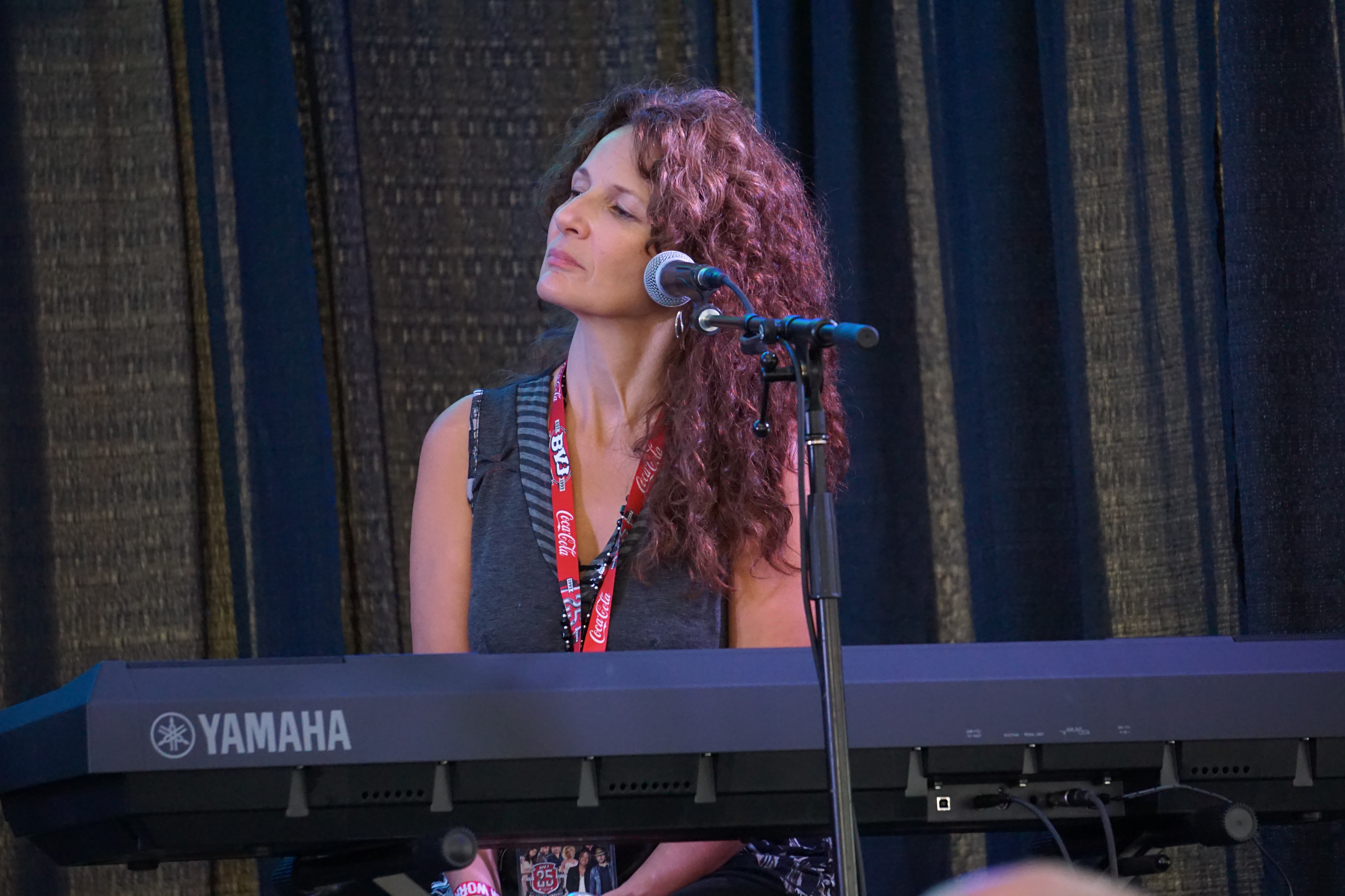 Laurie Kerr on stage at Big Valley Jamboree