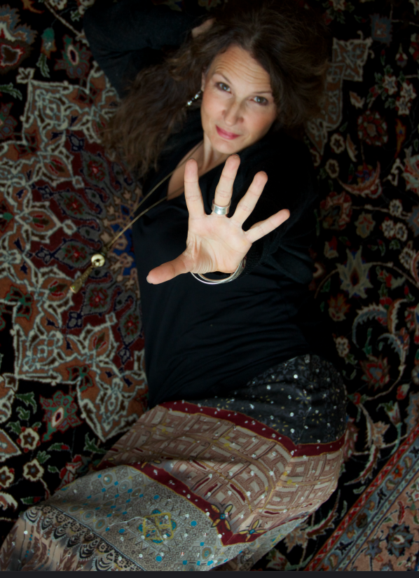 Laurie Kerr holding her guitar - Promo Shot