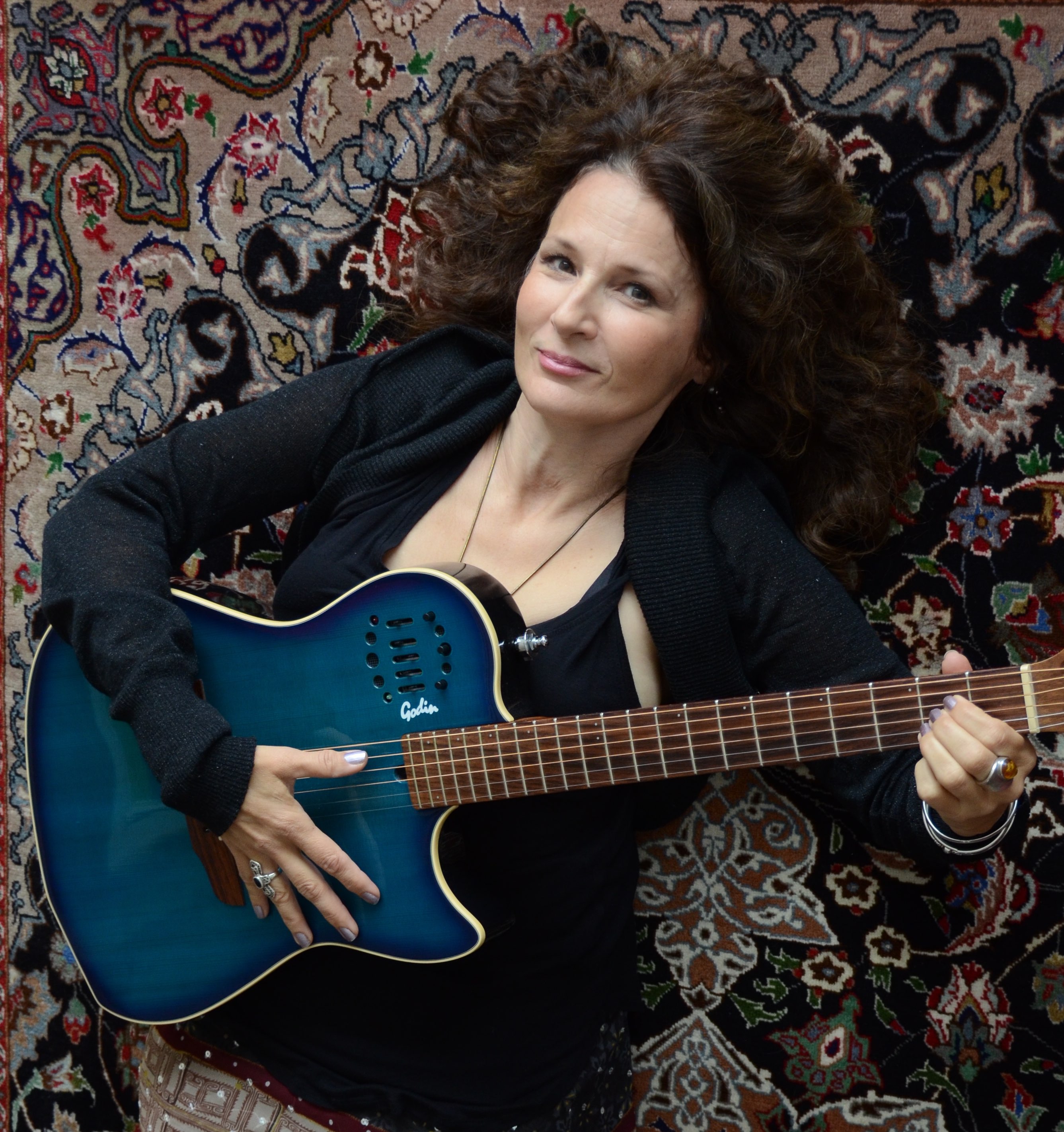 Laurie Kerr Guitar Close Portrait