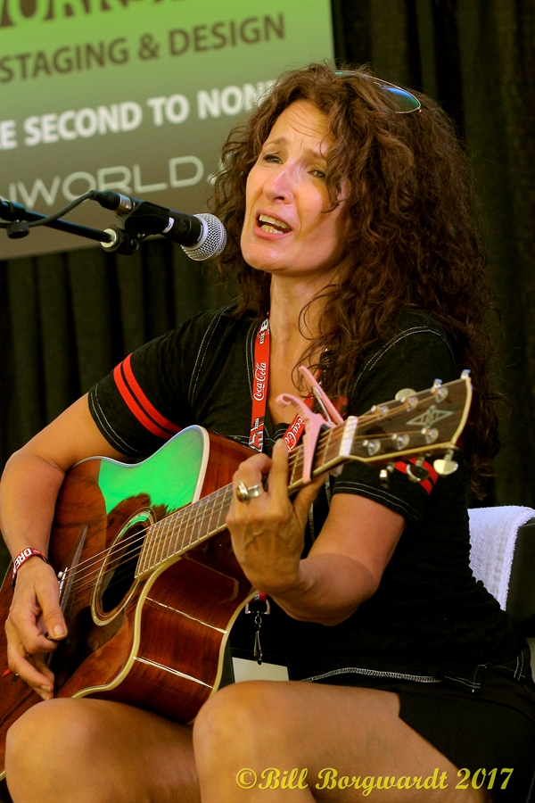 Laurie Kerr performing live on stage